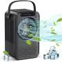 Portable Air Conditioner Fan, Mini Personal Air Cooler, Evaporative Ice Cooling Fan with 3 Speeds 7 Colors, Super Quiet Desktop Small Humidifier Misting Fan for Room, Bedroom, Office Portable Air Conditioner Fan, Mini Personal Air Cooler, Evaporative Ice Cooling Fan with 3 Speeds 7 Colors, Super Quiet Desktop Small Humidifier Misting Fan for Room, Bedroom, Office