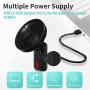 Portable Fan, 10000 mAh Desk Fan 3 Speeds Handheld USB Mini Fan KOXXBASS Rechargeable Low Noise Personal Fan with Hook LED Lantern for Sport Office Home Outdoor Camping Travel