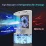 Personal Air Cooler, Portable Air Conditioner Fan, Mini Evaporative Air Cooler with 3 Wind Speeds, Timer, 7 Colors LED Lights, Desktop Cooling Fan Air Humidifier Misting Fan for Room Home Office