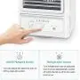 Personal Air Cooler, Rechargeable Battery Operated 60°&120° Auto Oscillation, Portable Air Conditioner Fan with 3 Wind Speeds & 2 Refrigeration, Ultra Quite Ice Cooler Fan for Home Office Outdoor