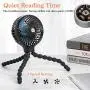 Mini Handheld Personal Portable Fan, Baby Stroller Fan, Car Seat Fan, Desk Fan, with Flexible Tripod Fix on Stroller Student Bed Bike Crib Car Rides, USB or Battery Powered (Black) Mini Handheld Personal Portable Fan, Baby Stroller Fan, Car Seat Fan, Desk Fan, with Flexible Tripod Fix on Stroller Student Bed Bike Crib Car Rides, USB or Battery Powered (Black)