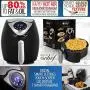 Deco Chef XL 3.7 QT Digital Air Fryer Cooker with 7 Smart Programs, LED Touch Screen, Oil-Less Non-Stick Coated Basket, Timer Counter Top, Healthy Kitchen Safe Frying Station with Cook Book Deco Chef XL 3.7 QT Digital Air Fryer Cooker with 7 Smart Programs, LED Touch Screen, Oil-Less Non-Stick Coated Basket, Timer Counter Top, Healthy Kitchen Safe Frying Station with Cook Book