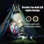 Portable Stroller Fan 12000mAh Small Fan Handheld with LED Lights, 60 Hours Quiet Battery Operated Fan with Tripod Legs, Mini Rechargeable USB Fan, Camping Fan for Treadmill Seat Travel Beach Tent Portable Stroller Fan 12000mAh Small Fan Handheld with LED Lights, 60 Hours Quiet Battery Operated Fan with Tripod Legs, Mini Rechargeable USB Fan, Camping Fan for Treadmill Seat Travel Beach Tent