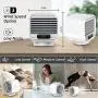 Portable Air Conditioner, Desktop Rechargeable Evaporative Air Cooler and Humidifier with 3 Speeds, Cordless Personal Mini Air Conditioner Fan for Car, Room, Office Portable Air Conditioner, Desktop Rechargeable Evaporative Air Cooler and Humidifier with 3 Speeds, Cordless Personal Mini Air Conditioner Fan for Car, Room, Office