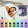 Portable Air Conditioner Mini Personal Cooler Fan 120°Auto Oscillation Rechargeable 3 Wind Speeds 7 Colors Night Light Air Cooler Mist Humidifier with Handle for Office/Room/Dorm/Outdoor
