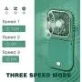 Mini Fan Power Bank Mobile phone power bank Small Fan USB Portable Charger Fan Power Bank Mini Handheld Fan Desk Fan, Small Personal Fan with 3 Speeds Neck Fan Rechargeable Fan Green