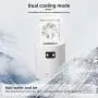 Fuloon Humidifier Air Conditioner Fan,Portable USB Mini Hidden Lifting Cooler Fan with 3 Wind Speeds Low Noise,Remote Control,4H Timer,Sleep Mode Humidifier Fan for Bedroom,Car,Office,Home