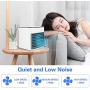 Portable Air Conditioner, Small Air Conditioner with 3 Wind Speeds & LED Light Control, Humidifier & Purifier for Bedroom, Office,Camping,and Desktop