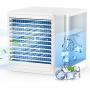 Tesoky Portable Air Conditioner, Personal Air Cooler for Room, Mini Air Conditioner Fan Evaporative Air Cooler, Fan, Air Conditioner, Purifier, Night Light 4-in-1,for Home, Office and Room