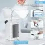 Portable Air Conditioner, Personal Mini Evaporative Conditioner Air Cooler with 3 Speeds, LED Lights, Desktop Quiet Cooling Fan Air Humidifier Misting Cooler for Room Home Office Portable Air Conditioner, Personal Mini Evaporative Conditioner Air Cooler with 3 Speeds, LED Lights, Desktop Quiet Cooling Fan Air Humidifier Misting Cooler for Room Home Office