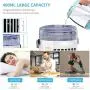 Portable Air Conditioner Fan, Personal Air Cooler, Evaporative Mini Cooler Desk Fans with 400ML Water Tank and 3 Wind Speeds, with Handle, USB Powered, with Atmosphere Light , Desktop Cooling Fan for Room, Home, Office
