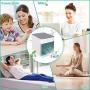 Portable Air Conditioner Fan, AnBnCn Personal Quiet USB Air Cooler with 3 Speed, Personal Air Conditioner with LED Light for Small Office and Room/Dorm/Bedroom