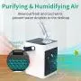 Portable Air Conditioner, KOXXBASS 3 Speeds Personal Air Conditioner Fan with Ice Tray Noiseless Evaporative Air Cooler for Home Office Room Desktop