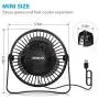 BESKAR USB Small Desk Fan - 6 Inch Portable Fans with 3 Speeds Strong Airflow, Quiet Operation and 360°Rotate, Personal Table Fan for Home,Office, Bedroom - 3.9 ft Cord BESKAR USB Small Desk Fan - 6 Inch Portable Fans with 3 Speeds Strong Airflow, Quiet Operation and 360°Rotate, Personal Table Fan for Home,Office, Bedroom - 3.9 ft Cord