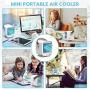 Portable Air Conditioner, 3 in 1 Personal Air Conditioner, Quiet Air Cooler Fan/Humidifier, Build-in Ice Tray, USB Interface, Mini Air Conditioner for Bedroom/Office/Camping/Outdoor