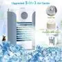 Portable Air Conditioner, Personal Air Cooler, Mini Air Conditioner with 2 Fan Speeds, 4 Colors LED Lights, Personal Air Conditioner for Small Room/Office/Dorm/Bedroom (Silver/plug-in version) Portable Air Conditioner, Personal Air Cooler, Mini Air Conditioner with 2 Fan Speeds, 4 Colors LED Lights, Personal Air Conditioner for Small Room/Office/Dorm/Bedroom (Silver/plug-in version)