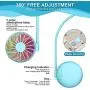 Newest Neck Fan Portable,Handheld Stroller Fan,SZTMBF Hand Free Personal Super Mini Fans Multi Purpose with Overall Flexible Neckband,360 Degree Free Rotation /3 Speeds/7 LED Lights(Blue) Newest Neck Fan Portable,Handheld Stroller Fan,SZTMBF Hand Free Personal Super Mini Fans Multi Purpose with Overall Flexible Neckband,360 Degree Free Rotation /3 Speeds/7 LED Lights(Blue)