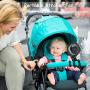 Mini Handheld Stroller Fan, 2600mAh Mini Handheld Portable Fan, Personal Portable Fan Baby Car Seat Mini Fan with Flexible Tripod Fix on Stroller, USB or Battery Powered Desk Fan Adjustable 3 Speeds