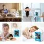 Koolertron Personal Air Cooler,4 in 1 Portable Space Air Conditioner Cooling Fan & Evaporative Spray Humidifier,Mini USB Desktop ice Fan for Home Room Office Outdoor Camping Kitchen Bedroom Koolertron Personal Air Cooler,4 in 1 Portable Space Air Conditioner Cooling Fan & Evaporative Spray Humidifier,Mini USB Desktop ice Fan for Home Room Office Outdoor Camping Kitchen Bedroom