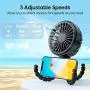 Mini Portable Fan, 2021 GUSGU Stroller Fan with Flexible Tripod, 3 Speed Cooling Desk Fan with Rechargeable Battery Operated,Small Fan for Bedroom, Outdoor, Camping, ect. Mini Portable Fan, 2021 GUSGU Stroller Fan with Flexible Tripod, 3 Speed Cooling Desk Fan with Rechargeable Battery Operated,Small Fan for Bedroom, Outdoor, Camping, ect.