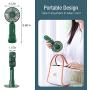 Viinffu Handheld Fan, Portable Personal Fan with Adjustable 3 Speeds, 4000mAh Battery Operated Last for 10 hours, Desk USB Mini Cooling Fan for Outdoor, Indoor, Dark Green