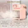 Portable Air Conditioner Fan, CEENFFO Personal Air Cooler 3-in-1 Mini Conditioner 3 Wind Speed, 3 Colors Desktop Air Conditioner with Handle for Home/Office/Room/Outdoor