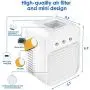 Personal Air Cooler, AC-200A USB Air Conditioner Fan with 3-Speed, Mini Air Conditioner Desk Fan with Handle for Small Room/Office/Dorm/Bedroom