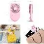 HR Mini Handheld Fan USB Rechargeable Small Personal Portable Fan, 3 Speed Adjustable Desk Table Fan with Base,Fan for Kids Women Men Home Office Indoor Outdoor Travelling (Pink) HR Mini Handheld Fan USB Rechargeable Small Personal Portable Fan, 3 Speed Adjustable Desk Table Fan with Base,Fan for Kids Women Men Home Office Indoor Outdoor Travelling (Pink)