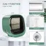 SeaTop Portable Air Conditioner, Mini Personal Evaporative Air Cooler, Super Quiet Desk Small AC Unit with 7 Colors LED Light, USB 3 Speeds Fan for Office Room Bedroom,Green SeaTop Portable Air Conditioner, Mini Personal Evaporative Air Cooler, Super Quiet Desk Small AC Unit with 7 Colors LED Light, USB 3 Speeds Fan for Office Room Bedroom,Green