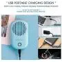 Awhoas USB Mini Portable Fan Rechargeable Eyelash Fan Dryer Electric Bladeless Handheld Air Conditioning Cooling Refrigeration Fan for Eyelash Extension(Blue) Awhoas USB Mini Portable Fan Rechargeable Eyelash Fan Dryer Electric Bladeless Handheld Air Conditioning Cooling Refrigeration Fan for Eyelash Extension(Blue)