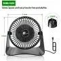 iLaif USB Small Desk Fan 6 Inch Portable Fan 3 Speed Strong Airflow Quiet Operation 360° Rotate Mini Personal Small Table Fan for Bedroom, Home, Office iLaif USB Small Desk Fan 6 Inch Portable Fan 3 Speed Strong Airflow Quiet Operation 360° Rotate Mini Personal Small Table Fan for Bedroom, Home, Office