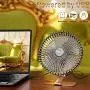 OPOLAR 6 USB Desk Fan, More Quiet and Powerful, Small Office Desktop Table Fan, Mini Room Air Circulator, Personal Portable Fan, 4 Speeds, 90° Tilt Angle, 5 ft Cord, Bronze Base, 2021 Model