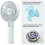 OCUBE Handheld Fan, Mini Hand Held Fan with 7 Color LED Light Base, 2000mAh Battery Operated USB Rechargeable Desk Fan, 3 Speeds Electric Portable Personal Cooling Fan for Home Office Travel (Blue) OCUBE Handheld Fan, Mini Hand Held Fan with 7 Color LED Light Base, 2000mAh Battery Operated USB Rechargeable Desk Fan, 3 Speeds Electric Portable Personal Cooling Fan for Home Office Travel (Blue)