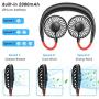 MZTDYTL Portable Fan, Hand Free Mini USB Small Personal Fan with Rechargeable Bettery Operated Neck Fan with 3 Speed Color Changing LED 360°Free Rotation for Sports,Office,Outdoor,Travel,Home MZTDYTL Portable Fan, Hand Free Mini USB Small Personal Fan with Rechargeable Bettery Operated Neck Fan with 3 Speed Color Changing LED 360°Free Rotation for Sports,Office,Outdoor,Travel,Home