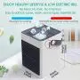 Portable Air Conditioner, KOXXBASS 3 Speeds Personal Air Conditioner Fan with Ice Tray Noiseless Evaporative Air Cooler for Home Office Room Desktop