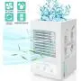 Portable Air Conditioner, Personal Air Cooler for Small Space Office Home Room, Mini Evaporative Personal Desk Fan with 700ML Water Tank Auto Oscillation