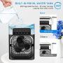 Portable Air Conditioner Fan, Personal Mini Air Conditioner Desk Cooling Fan with 900ml Water Tank, 1/2/3 H Timer, 3 Wind Speeds and 3 Spray Modes for Bedroom, Office, Small Room, Travel