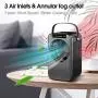 HAUEA Personal Air Cooler Portable Air Conditioning Fan, 3 in 1 Mini Evaporative Cooler with 7 Colors Night Light and 2H/4H Timer, 3 Wind Speeds Mini Air Conditioner, Perfect for Home Office Bedroom HAUEA Personal Air Cooler Portable Air Conditioning Fan, 3 in 1 Mini Evaporative Cooler with 7 Colors Night Light and 2H/4H Timer, 3 Wind Speeds Mini Air Conditioner, Perfect for Home Office Bedroom
