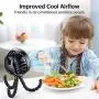 Mini Portable Fan, 2021 GUSGU Stroller Fan with Flexible Tripod, 3 Speed Cooling Desk Fan with Rechargeable Battery Operated,Small Fan for Bedroom, Outdoor, Camping, ect. Mini Portable Fan, 2021 GUSGU Stroller Fan with Flexible Tripod, 3 Speed Cooling Desk Fan with Rechargeable Battery Operated,Small Fan for Bedroom, Outdoor, Camping, ect.