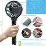 Mini Handheld Stroller Fan, 2600mAh Mini Handheld Portable Fan, Personal Portable Fan Baby Car Seat Mini Fan with Flexible Tripod Fix on Stroller, USB or Battery Powered Desk Fan Adjustable 3 Speeds Mini Handheld Stroller Fan, 2600mAh Mini Handheld Portable Fan, Personal Portable Fan Baby Car Seat Mini Fan with Flexible Tripod Fix on Stroller, USB or Battery Powered Desk Fan Adjustable 3 Speeds