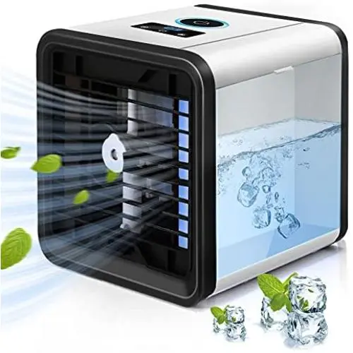 ENOKER Portable Air Conditioner,Chillbox,Artic Air Personal Air Cooler with Humidifiers and 7 Colors LED Mood Light,Mini Quiet Air Cooling Fan for Bedroom,Car,Outdoor,Office etc. ENOKER Portable Air Conditioner,Chillbox,Artic Air Personal Air Cooler with Humidifiers and 7 Colors LED Mood Light,Mini Quiet Air Cooling Fan for Bedroom,Car,Outdoor,Office etc.