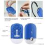 Yimart Personal Fans USB Mini Fans Eyelash Fans Dryer Fans Portable Rechargeable Electric Bladeless USB Mini Air Conditioning Refrigeration Blower Dryer Fan For Eyelash Extension (Blue)