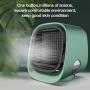Upgraded Portable Air Cooler, Mini Air Conditioner Fan USB Desk Fan Air Purifier,Humidifier,Evaporative Coolers with 3 Speed and 7 night light for Home,Office & Outdoor (elegant green)