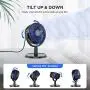 LEMOISTAR USB Small Desk Fan with 4 Speed Strong Airflow, Portable Desktop Table Cooling Fan Powered by USB, Quiet Operation and 310° Adjustment Mini Personal Fan for Home Office Bedroom Car…
