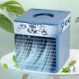 Tongtai Mini Air Conditioner,Portable Small Air Conditioners Fan Portable AC with 3 Wind Speeds&7 Colourful Light&Humidify,Personal Desktop Air Cooler for Office Home Room