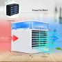 Portable Air Conditioner Fan, AUSHEN Personal Air Cooler Mini Air Conditioner with 3 Speeds, 7 Color LED Light, Desktop Table Cooling Fan Evaporative Air Cooler for Home Bedroom Office