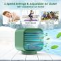 YONHAN Portable Air Conditioner Air Cooler Rechargeable 2000mAh Evaporative Cooling fan with 3 Speeds, Mini AC Personal 100% Leakproof Design for Home Office, Car, Camping Tent, etc.