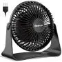 BESKAR USB Small Desk Fan - 6 Inch Portable Fans with 3 Speeds Strong Airflow, Quiet Operation and 360°Rotate, Personal Table Fan for Home,Office, Bedroom - 3.9 ft Cord BESKAR USB Small Desk Fan - 6 Inch Portable Fans with 3 Speeds Strong Airflow, Quiet Operation and 360°Rotate, Personal Table Fan for Home,Office, Bedroom - 3.9 ft Cord