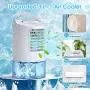 Personal Air Cooler, Portable Air Conditioner Fan, Mini Evaporative Air Cooler with 3 Wind Speeds, Timer, 7 Colors LED Lights, Desktop Cooling Fan Air Humidifier Misting Fan for Room Home Office Personal Air Cooler, Portable Air Conditioner Fan, Mini Evaporative Air Cooler with 3 Wind Speeds, Timer, 7 Colors LED Lights, Desktop Cooling Fan Air Humidifier Misting Fan for Room Home Office
