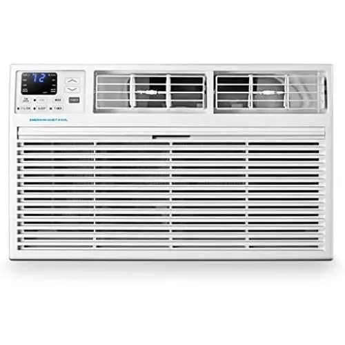 Emerson Quiet Kool 230V 12,000 Wall Air Conditioner with 10,600 BTU Supplemental Heating, EATE12RD2T, 12000 Standard, White Emerson Quiet Kool 230V 12,000 Wall Air Conditioner with 10,600 BTU Supplemental Heating, EATE12RD2T, 12000 Standard, White